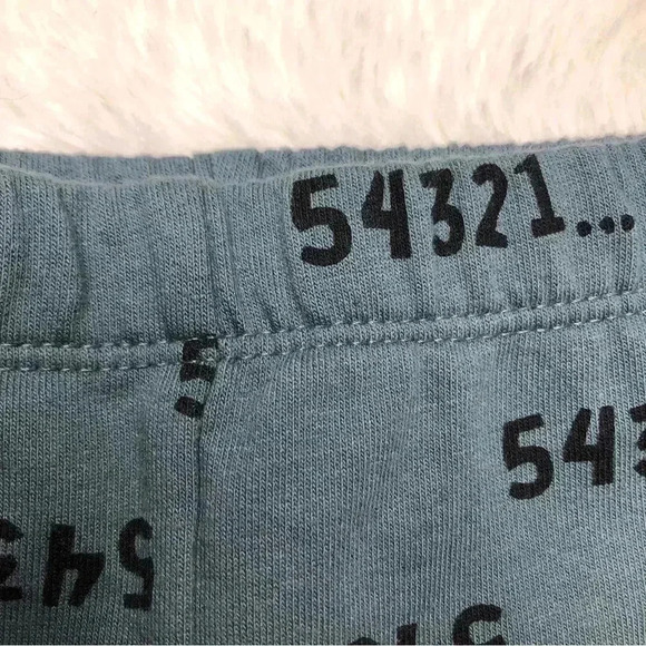 PL Baby Sweatpants Numbers Greenish Blue Size 0-3 Months - Picture 10 of 16
